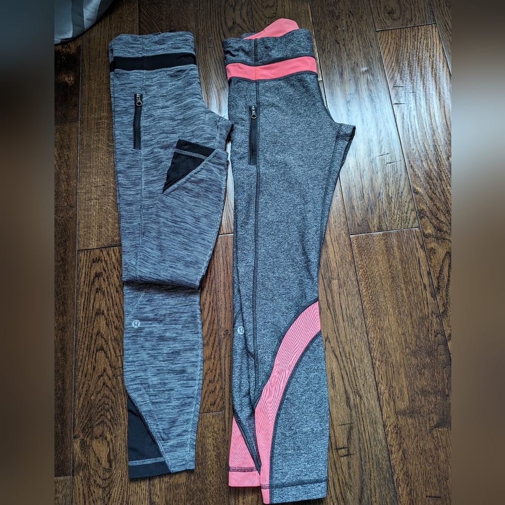 6 pairs of Lululemon size 6 crop leggings